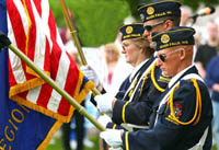 Vets with flags